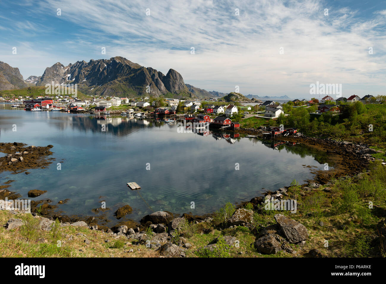Reine fishing village, Lofoten Islands, Norway Stock Photo - Alamy