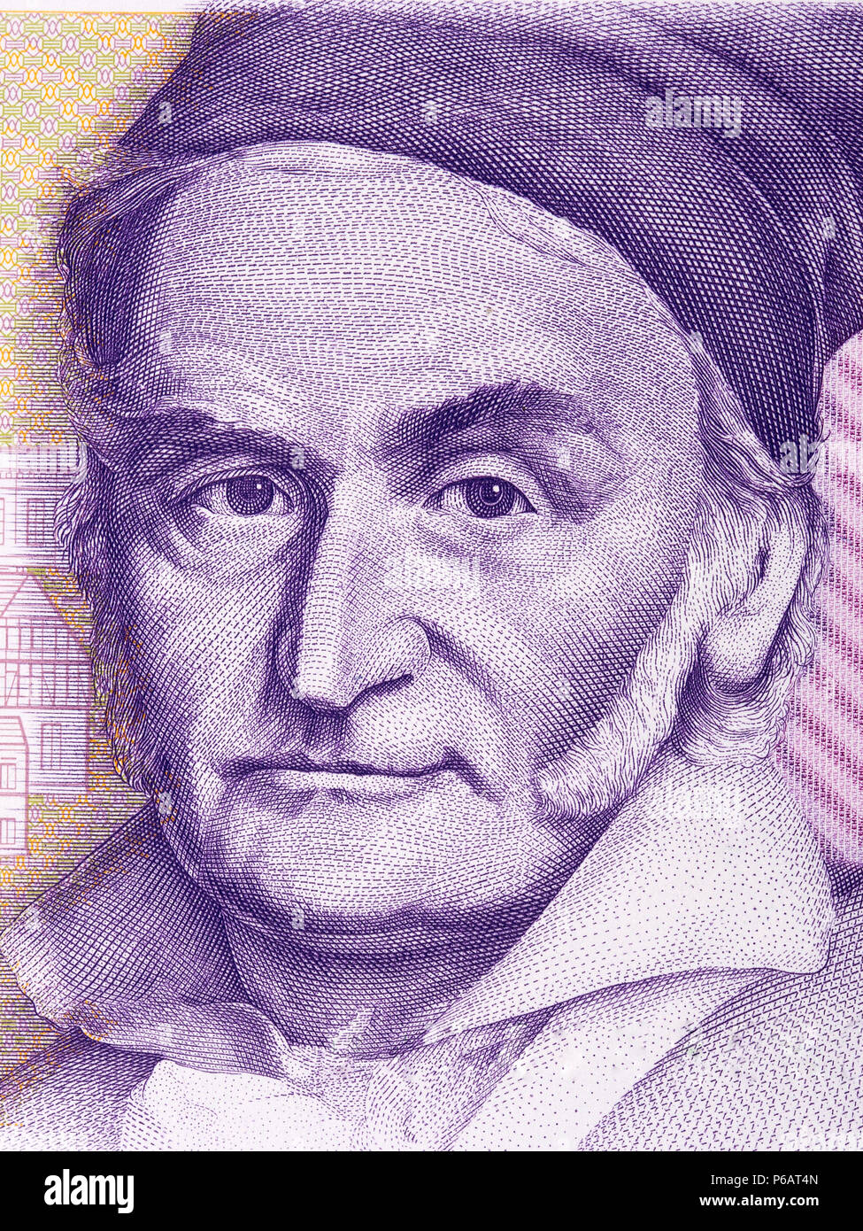 Carl Friedrich Gauss portrait from Deutsche Mark Stock Photo