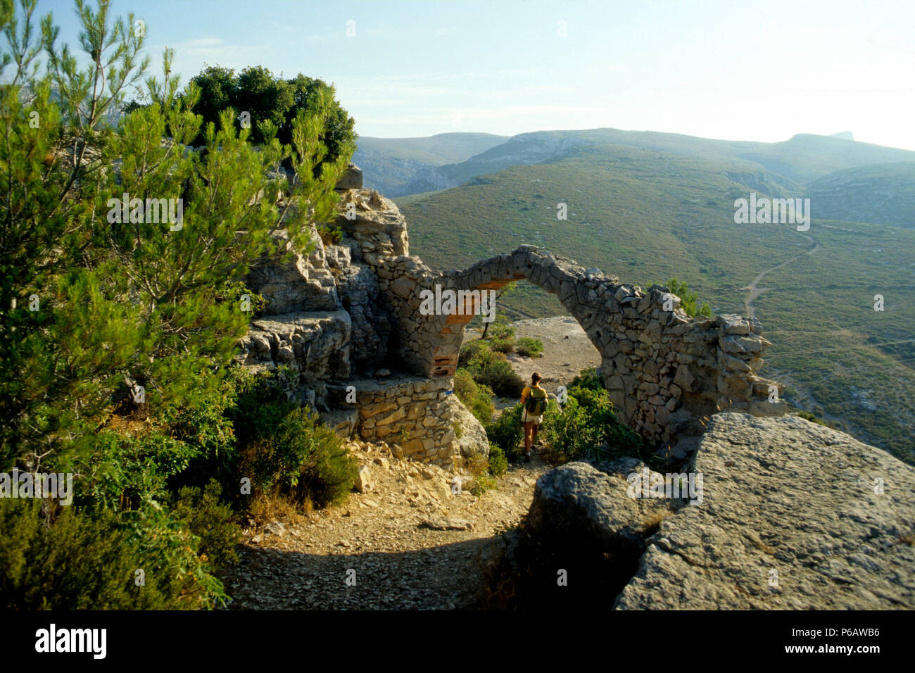 France, Provence Alpes Cote d'Azur, department of Bouches du Rhone (13),  Aubagne, Garlaban mountain, Saint Esprit rock Stock Photo - Alamy