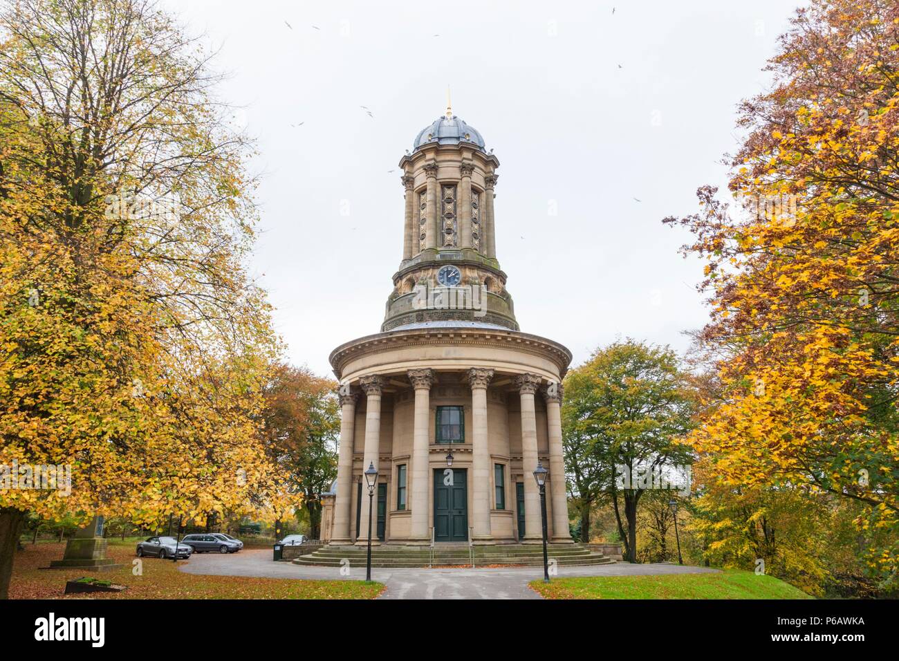 England,Yorkshire,Bradford,Saltaire,The United Reformed Church Stock Photo
