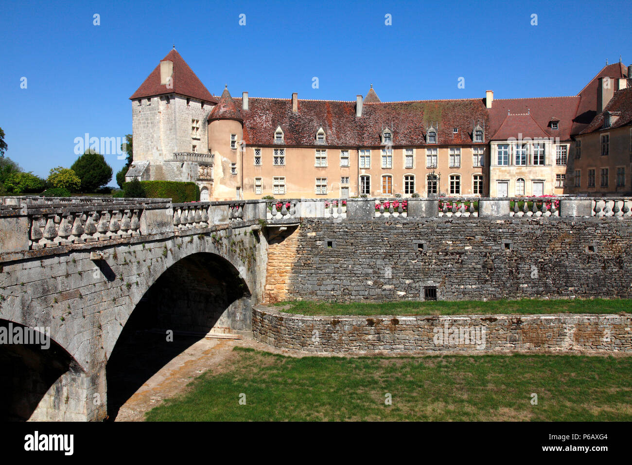 France, Bourgogne Franche Comte, Cote d'or (21), Epoisses, Epoisses castle Stock Photo