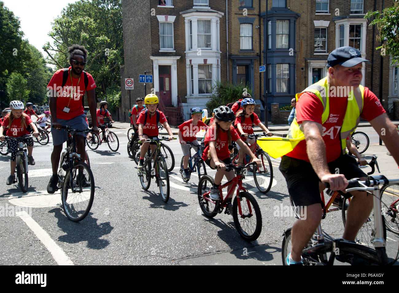 London, Hackney. Bike around the Borough. June 28th 2018. Around 1000