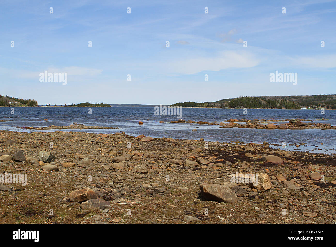 Travel Labrador, Canada. Landscape scenics along Labrador Coastal Drive 510N, Trans Labrador Highway, Newfoundland Labrador, Canada Stock Photo