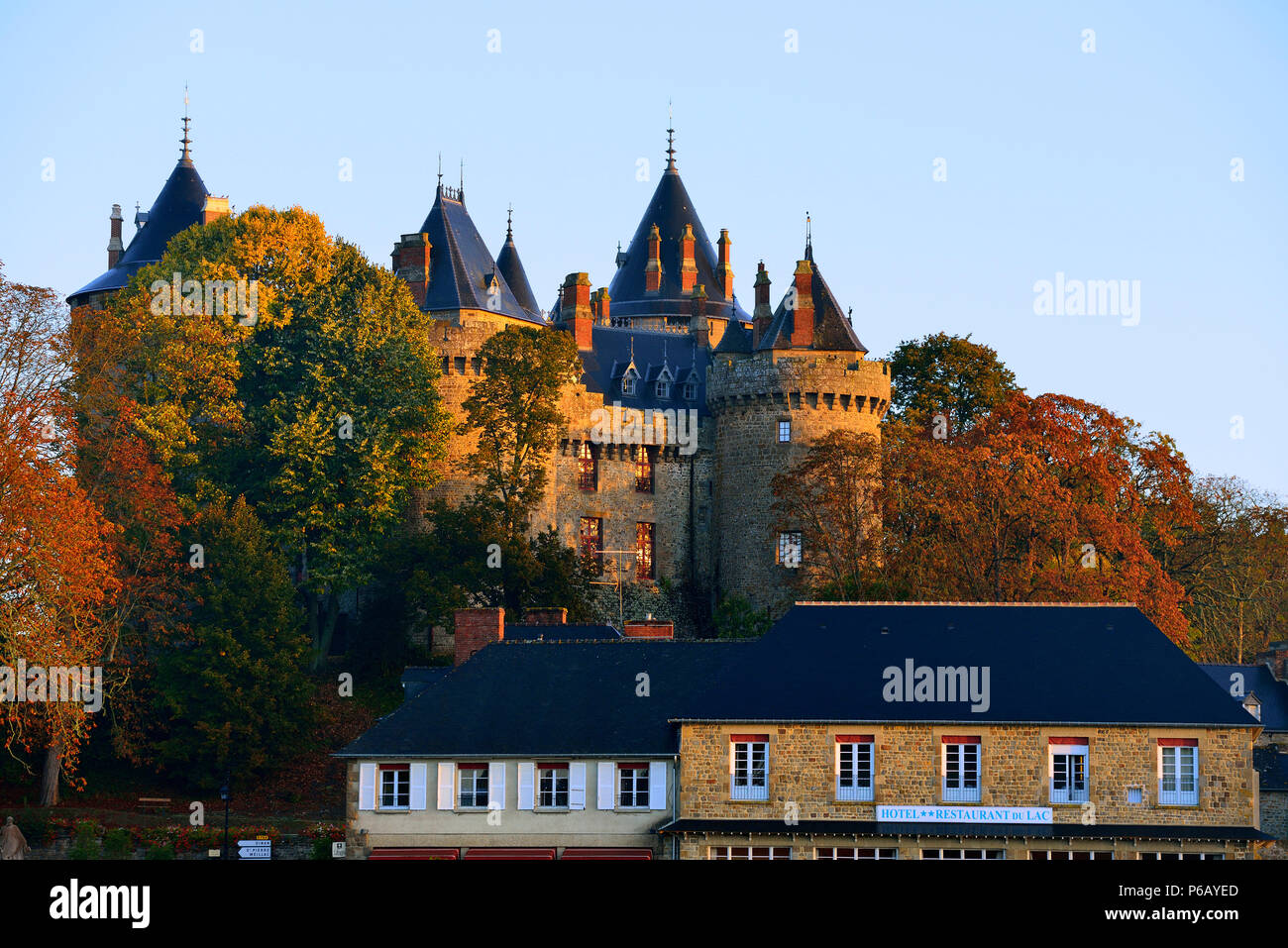 Europe France Combourg Castle in Brittany Stock Photo