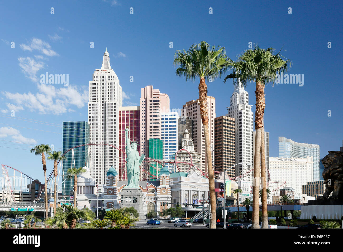 USA. Nevada. Las Vegas. Las Vegas Boulevard. Casino New York. Stock Photo