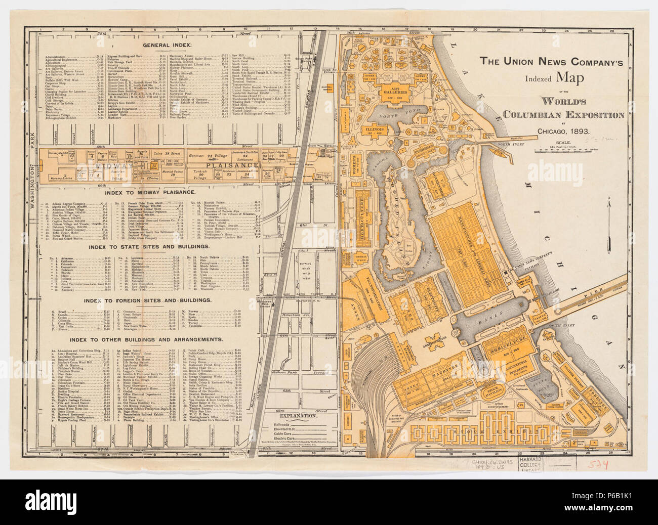 Columbian exposition map hi-res stock photography and images - Alamy