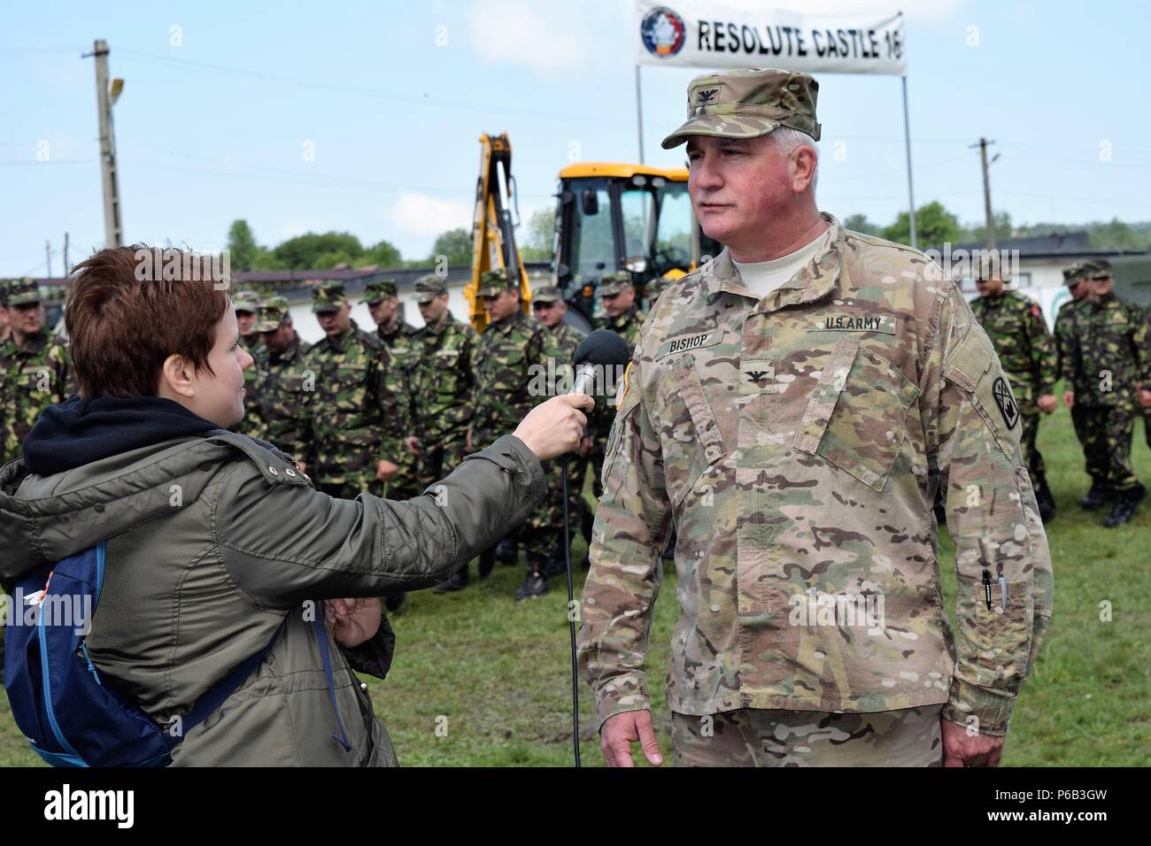 U.S. Army Col. James B. Bishop, Brigade Commander for the 194th ...