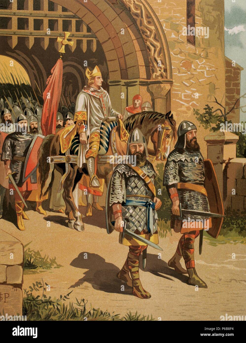 Castilian soldiers hires stock photography and