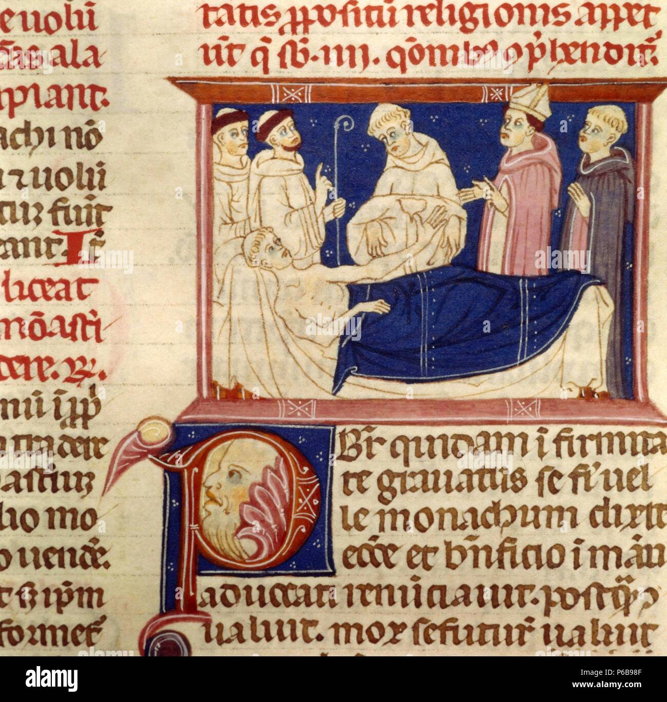 Illustration from the Decretum Gratiani by Gratian, Ms.239. 12th 