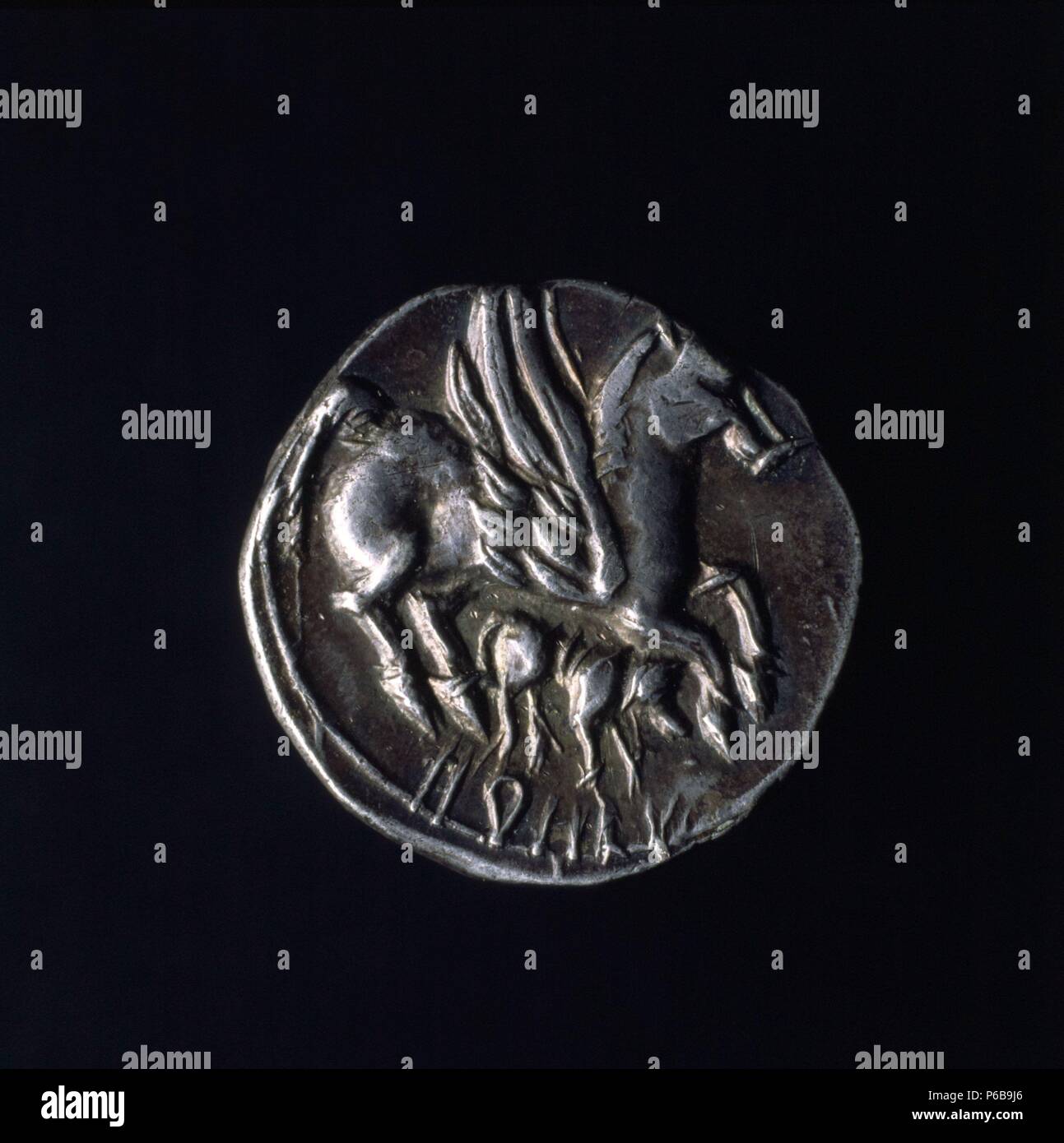 Drachma, currency Ancient Greece. Stock Photo