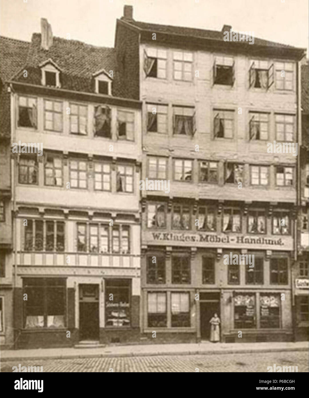 1898 Fotografie Bildarchiv Historisches Museum Hannover Knochenhauerstraße  61 1941-1942 Judenhaus Stock Photo - Alamy