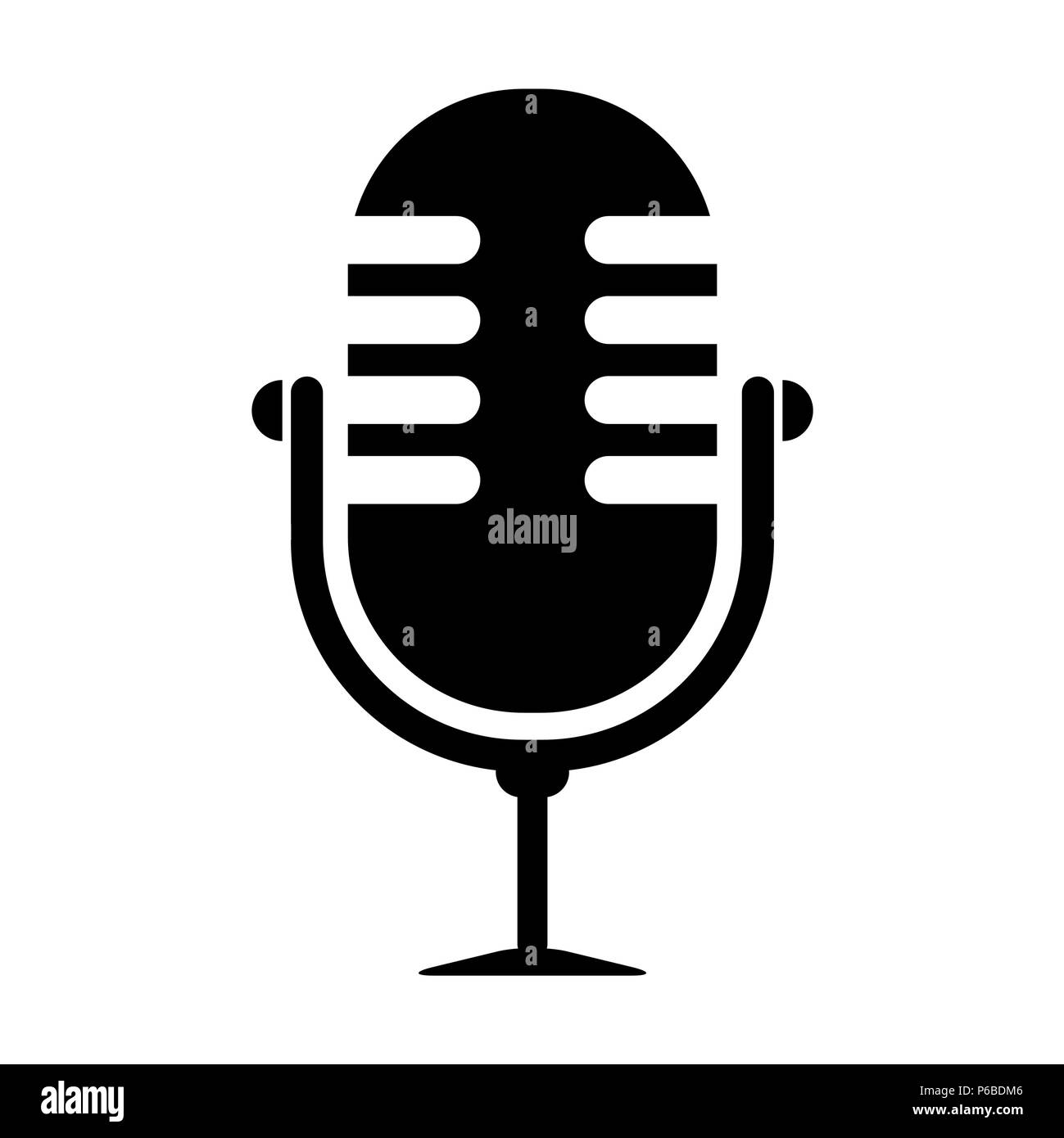 Microphone shape Stock Vector Images Alamy