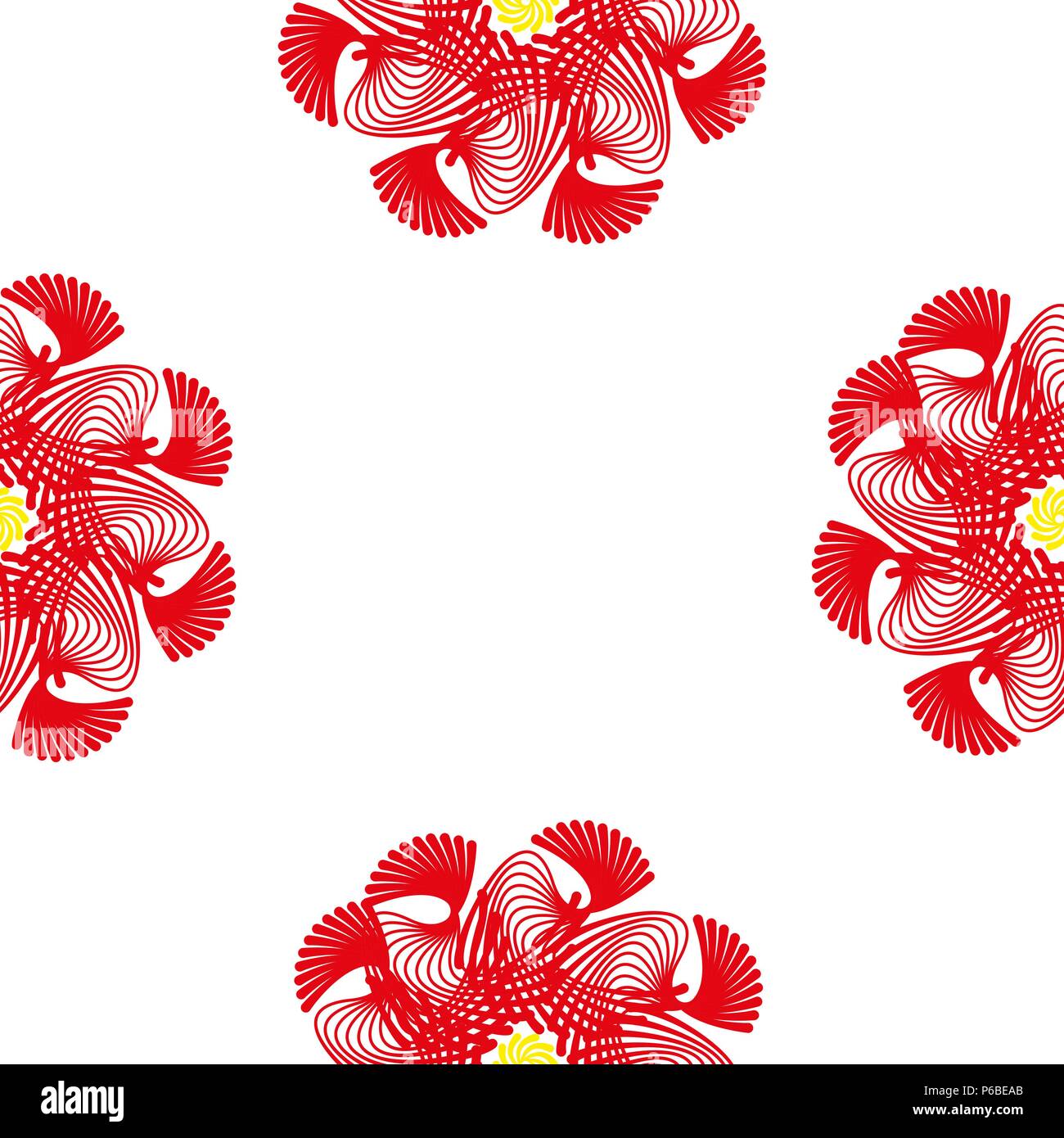 Beautiful abstract seamless pattern isolated on a white background. Stock Vector
