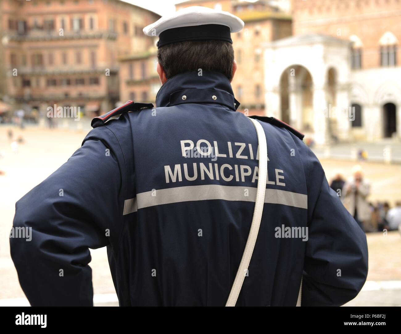 Municipal Police. Italy. Rome. Stock Photo
