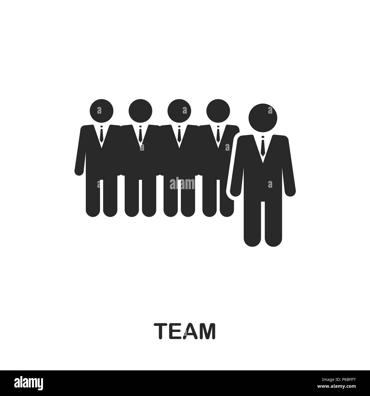 Team icon. Line style icon design. UI. Illustration of team icon ...