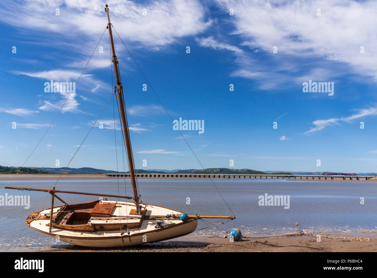 Arnside and the river Kent. Lancashire North West England. Morecambe
