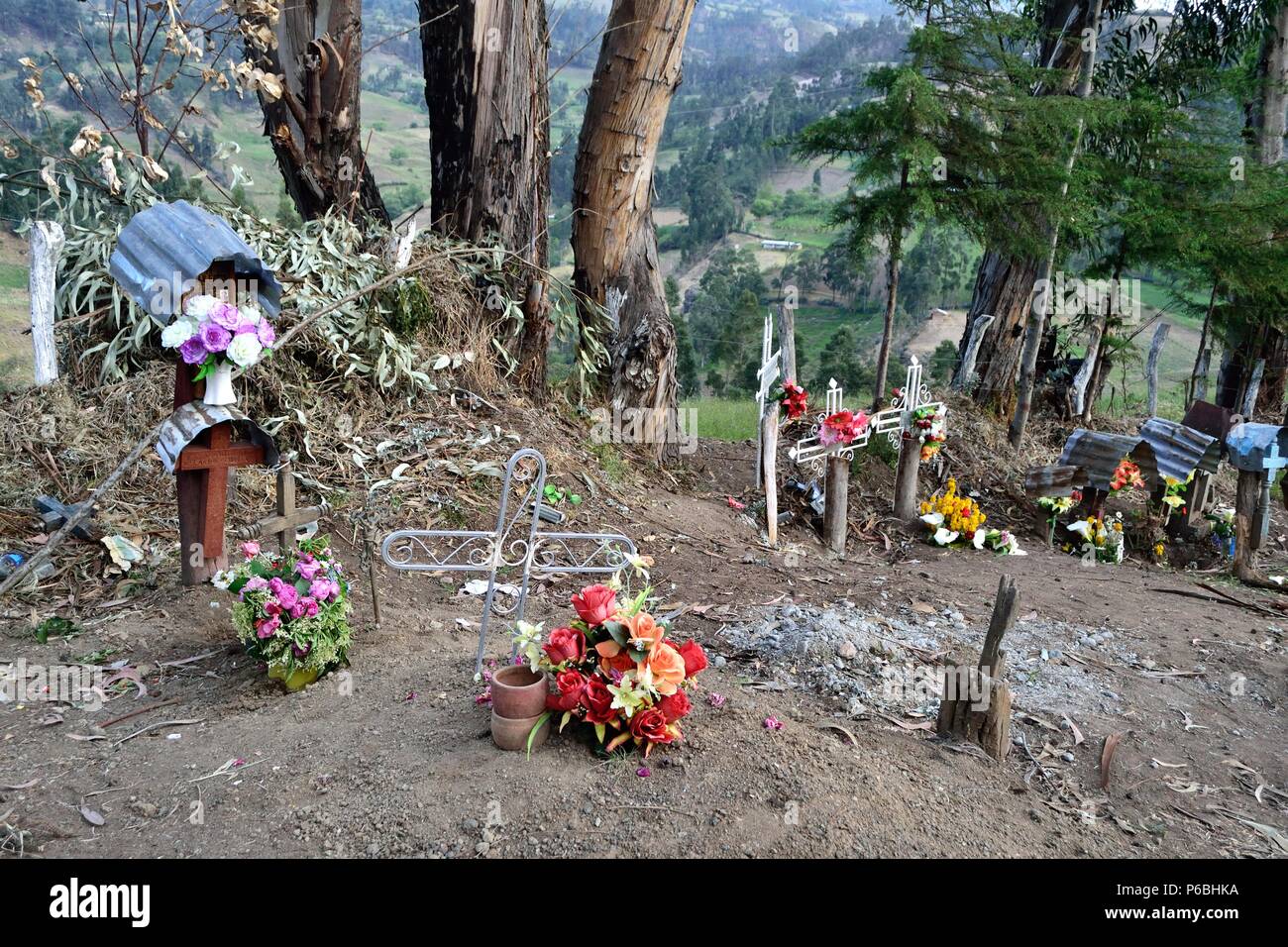 Day of The Dead - Cemetery in SANTA ROSA ' Las Huaringas '  - HUANCABAMBA.. Department  of Piura .PERU Stock Photo