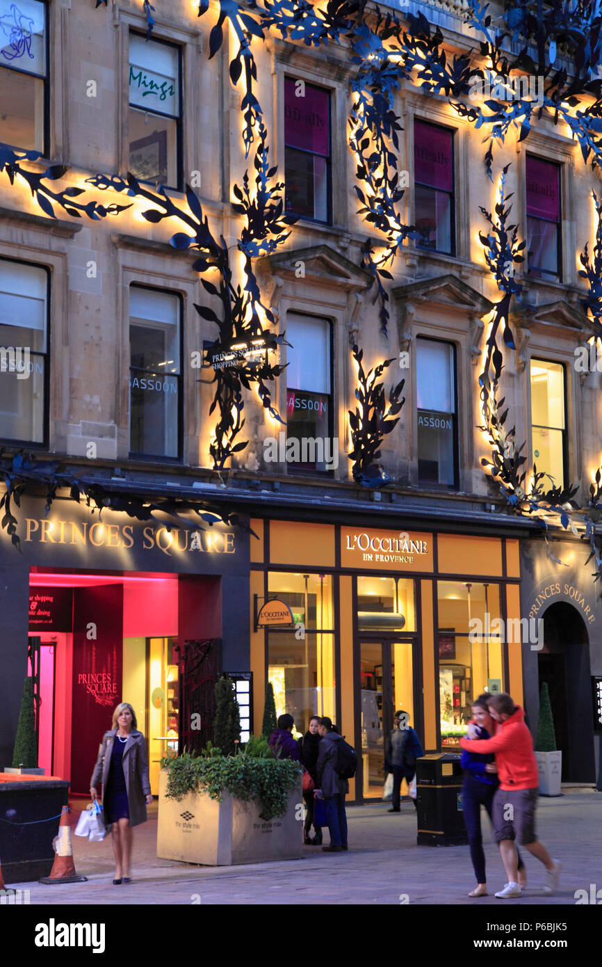 UK, Scotland, Glasgow, Buchanan Street, shops, people Stock Photo Alamy