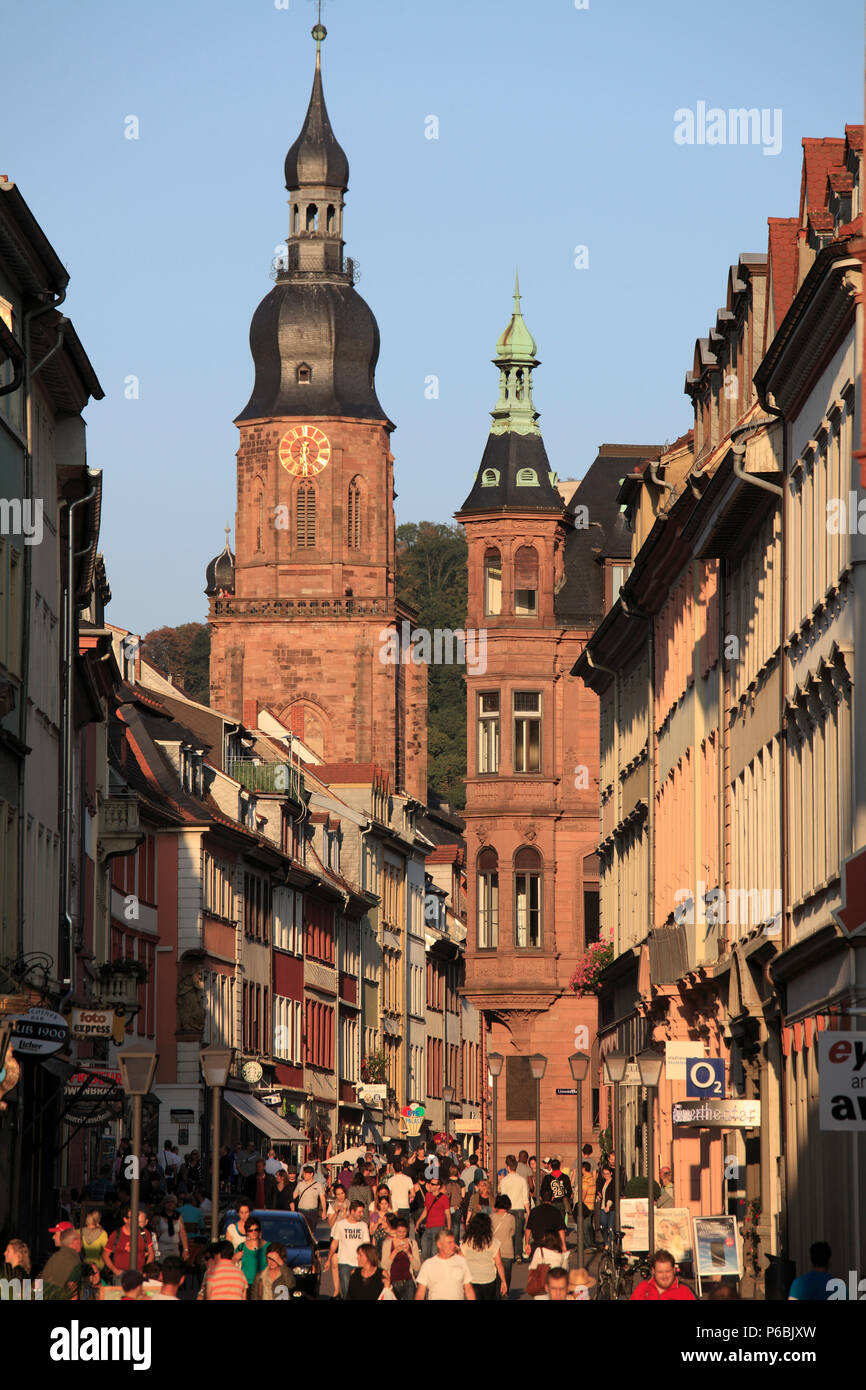 Germany, BadenWürttemberg, Heidelberg, Hauptstrasse, main street