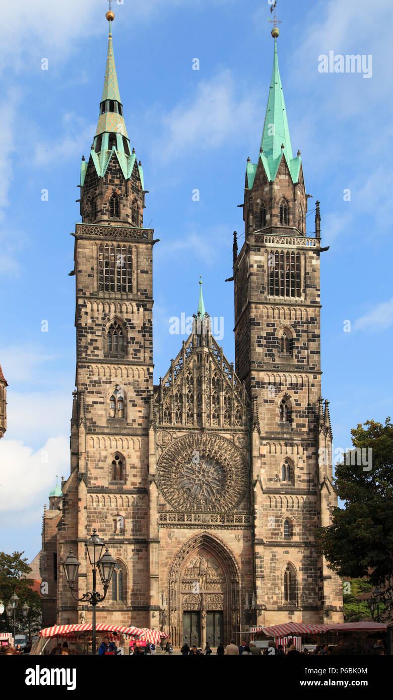 Germany, Bavaria, Nürnberg, Nuremberg, St Lawrence Church, Lorenzkirche ...