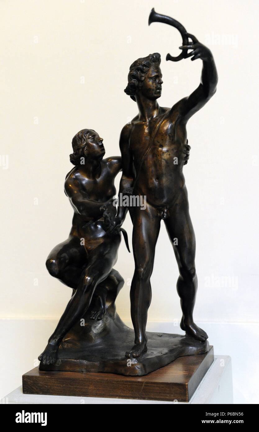 Ferdinando Tacca (1619-1686). Italian Baroque sculptor. School of Florence. Venus and Adonis. Museum of Fine Arts. Budapest. Hungary. Stock Photo