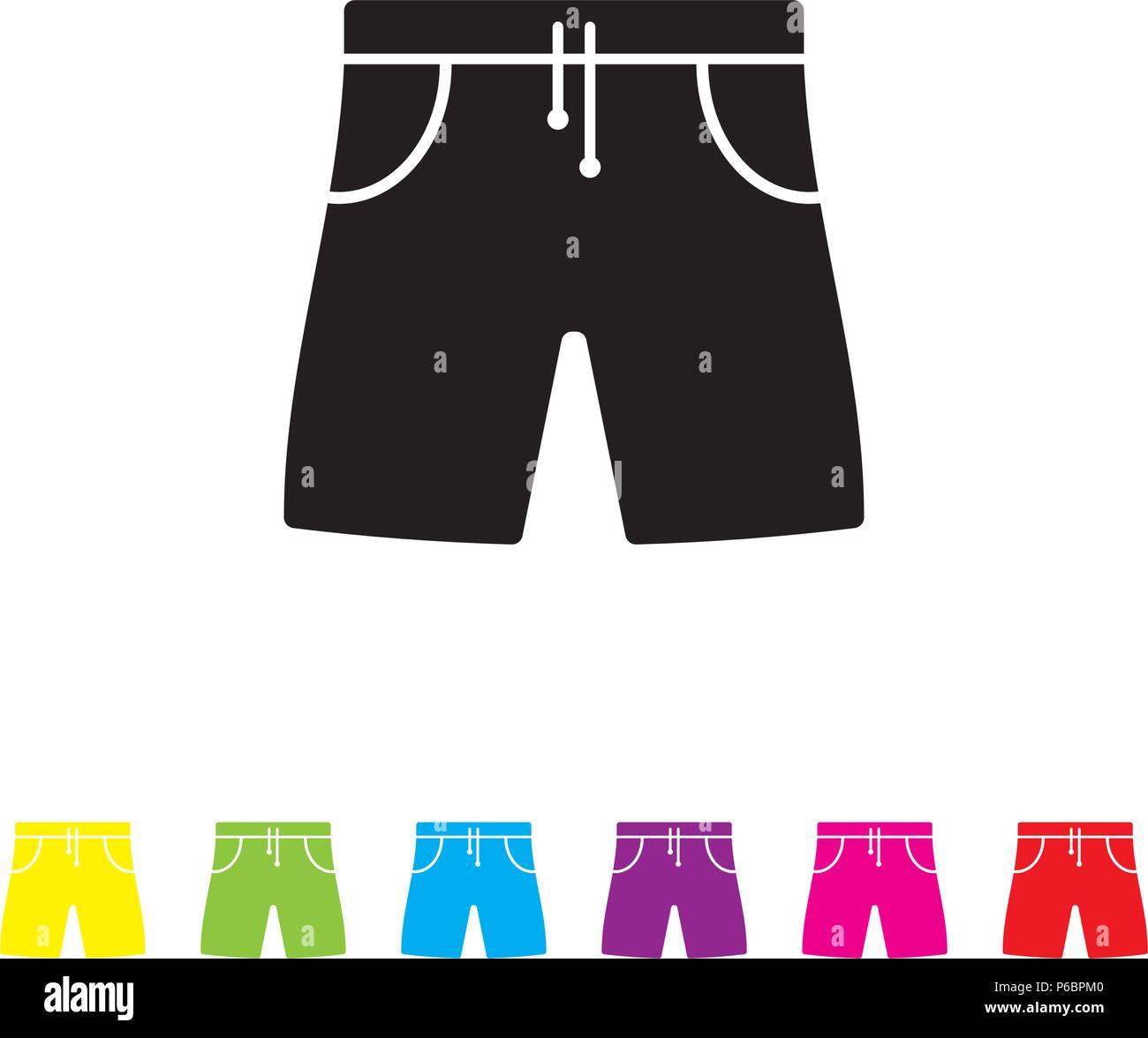 Bermuda shorts vector icon. Summer vacation and water sports symbol Stock  Vector Image & Art - Alamy