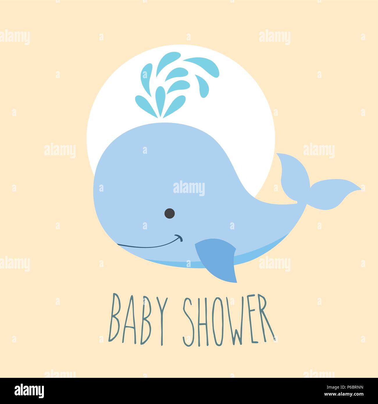 Blue Whale Boy Baby Shower Card Stock Vector Art Illustration Blue Whale Boy Baby Shower Card Stock Vector Art Illustration