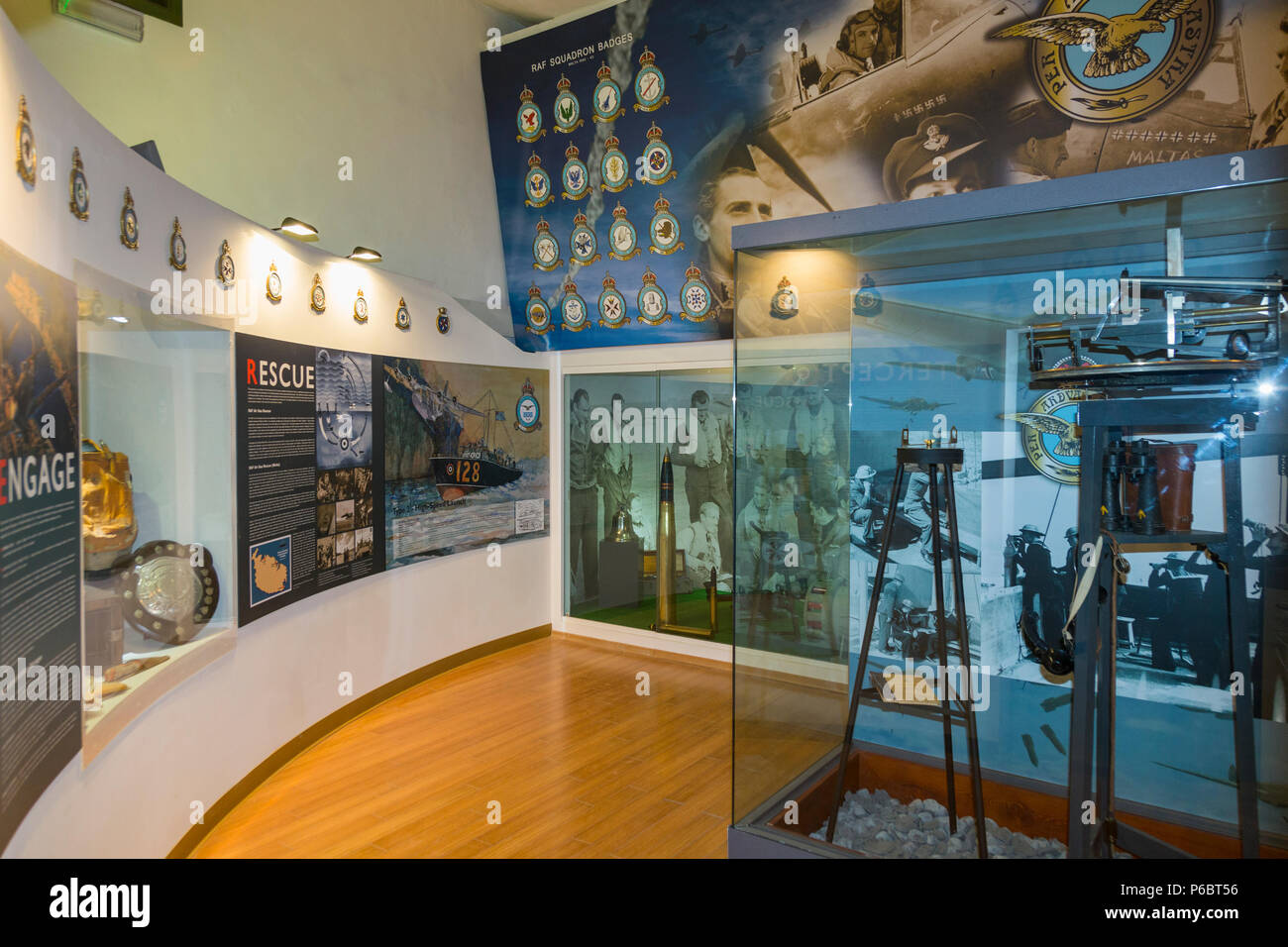 Exhibit / display of exhibits inside the exhibition displayed at Lascaris war rooms – WW2 / WWII / WWll Headquarters – Valletta, island of Malta (91) Stock Photo