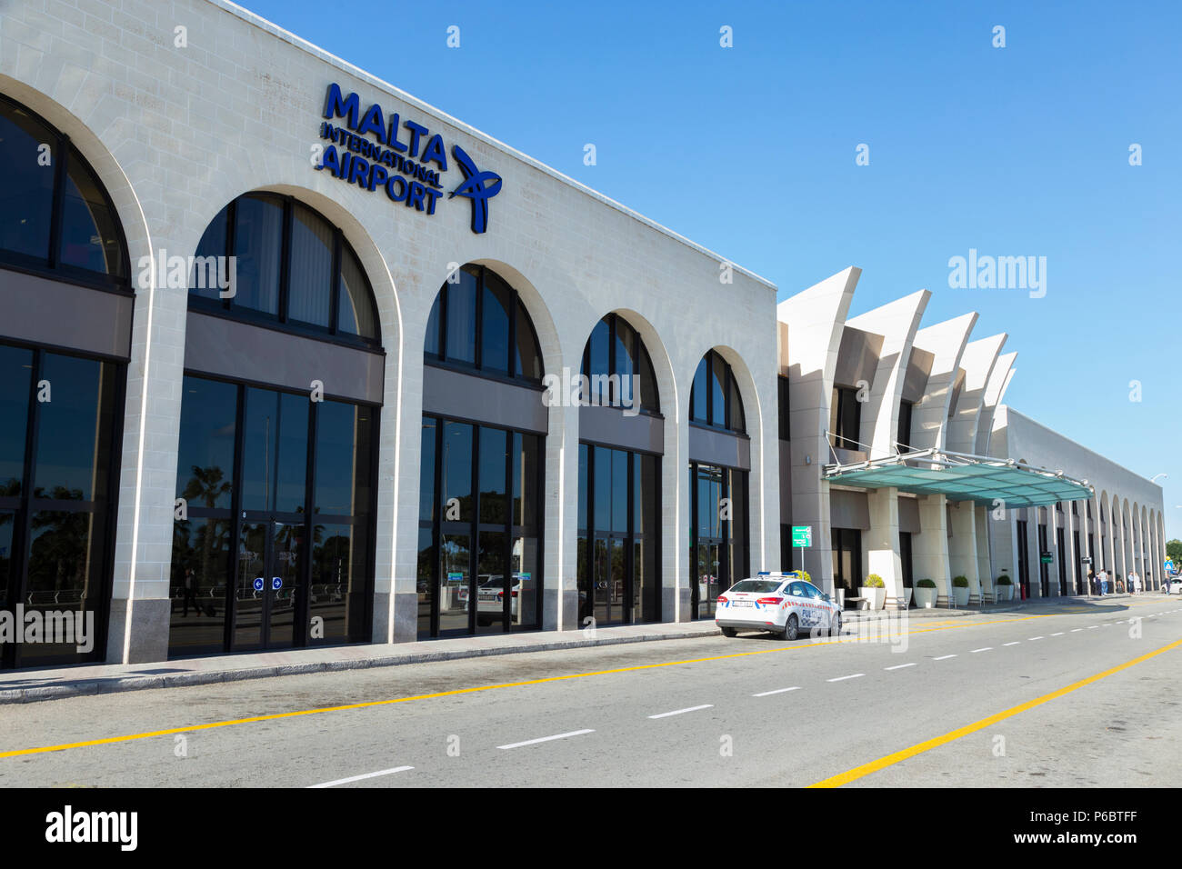 Island Of Malta International Airport Terminal Stock Photos