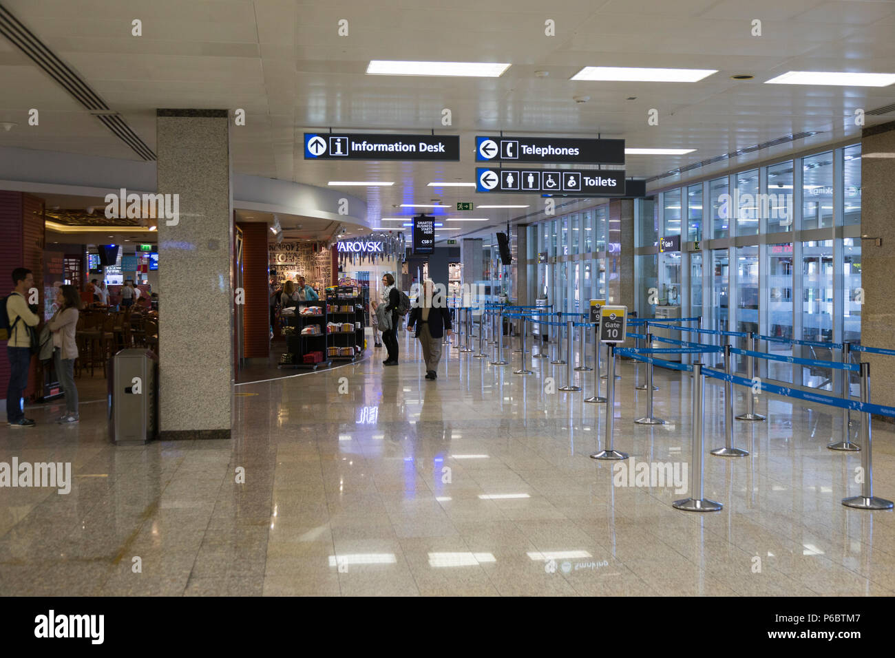 Inside / interior airside / air side near to the passenger departure ...