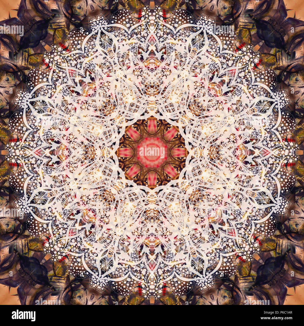 Abstract mandala picture Stock Photo