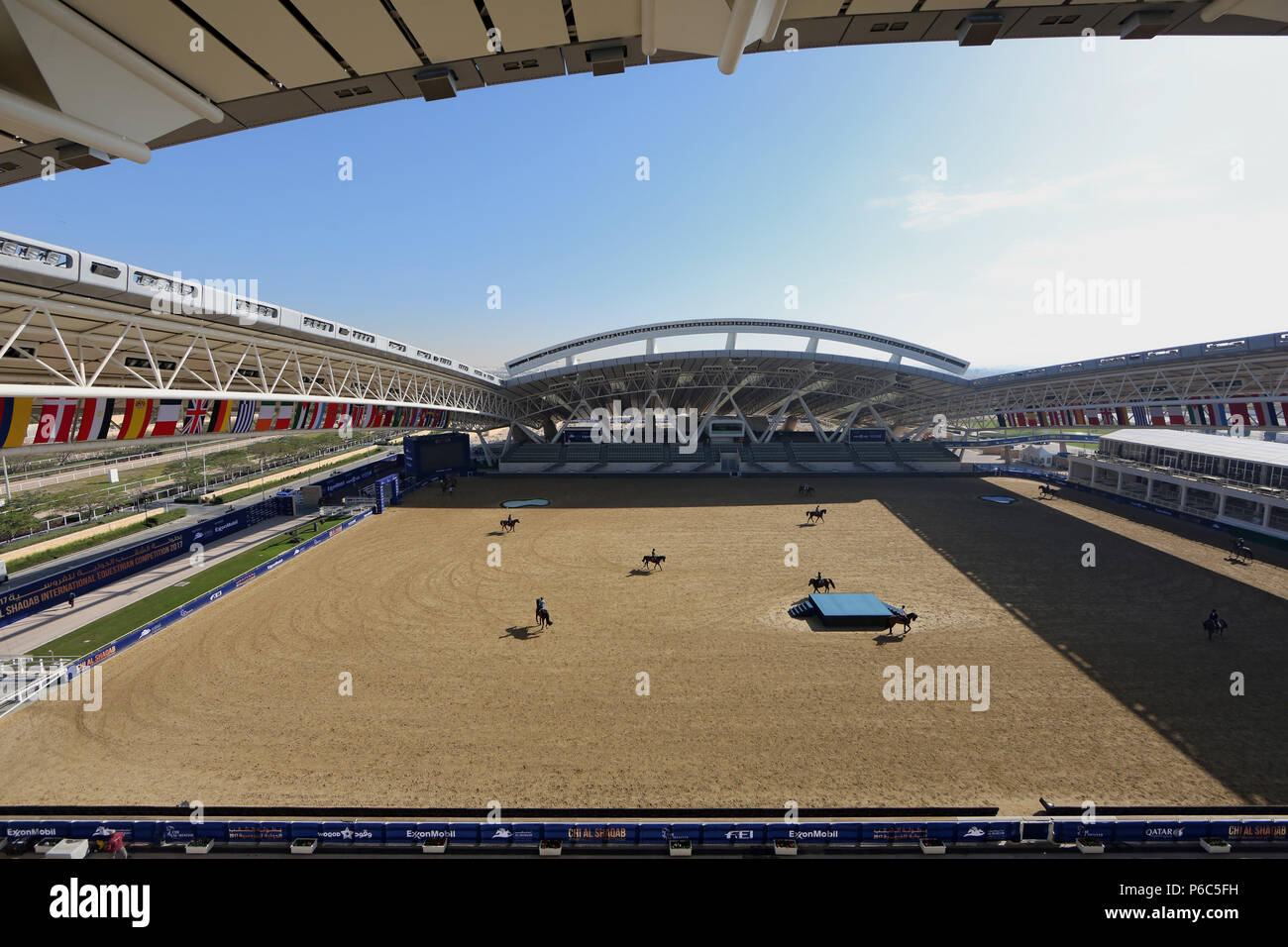Doha, equestrian stadium Al Shaqab Stock Photo