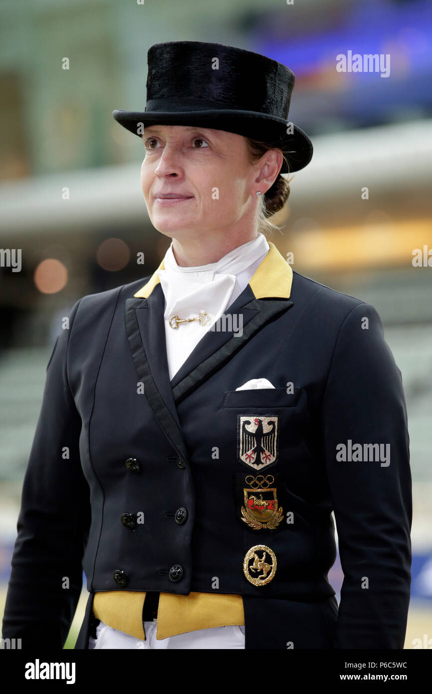 Doha, dressage director Isabell Werth in portrait Stock Photo