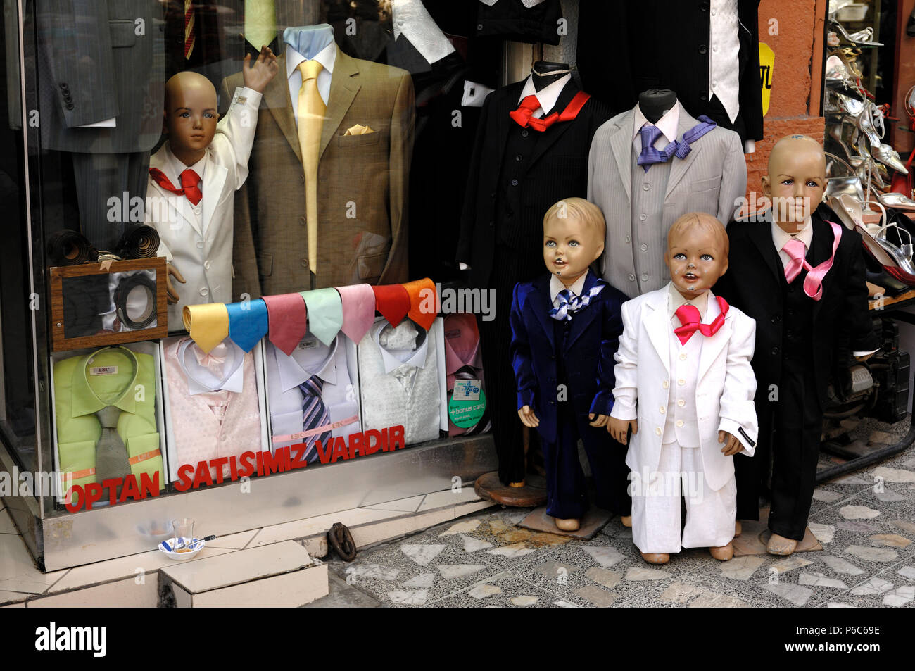 Mannequins at a clothing store in Istanbul, Turkey, in May 2007 Stock