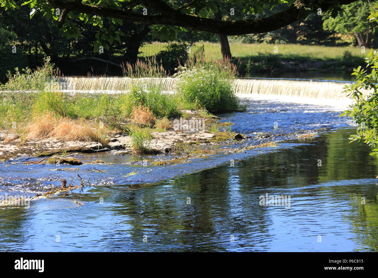 River walk and Horseshoe Falls Stock Photo Alamy