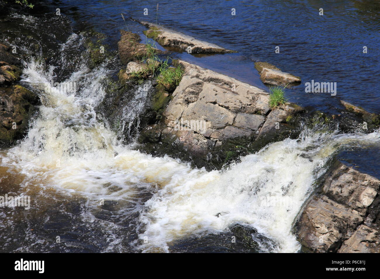 River walk and Horseshoe Falls Stock Photo Alamy