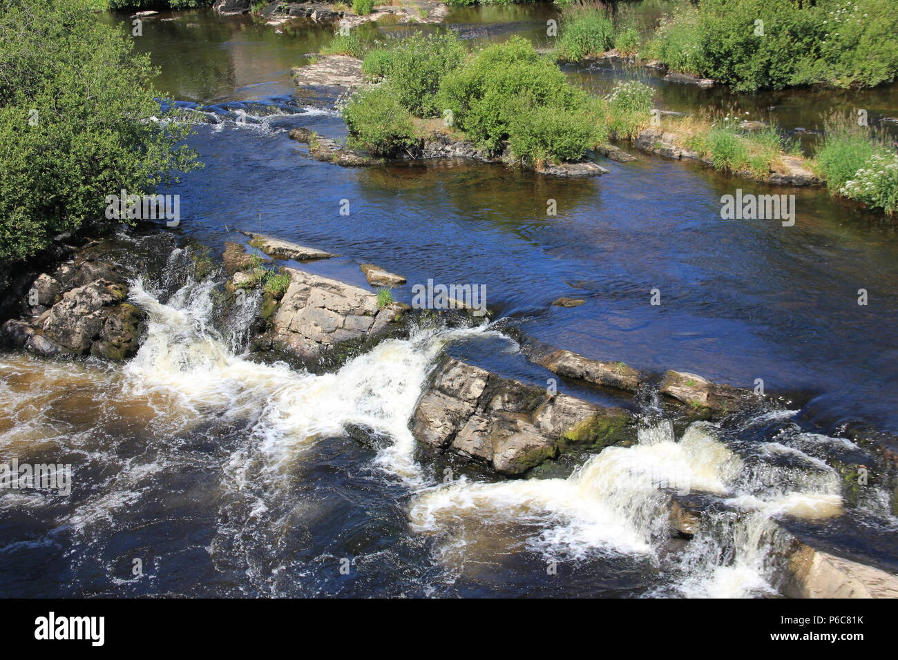 River walk and Horseshoe Falls Stock Photo Alamy