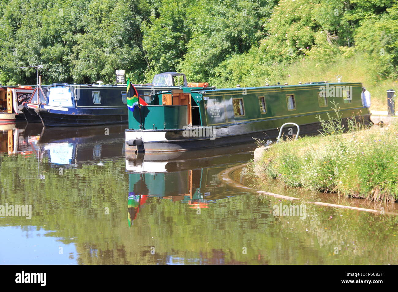 River walk and Horseshoe Falls Stock Photo Alamy