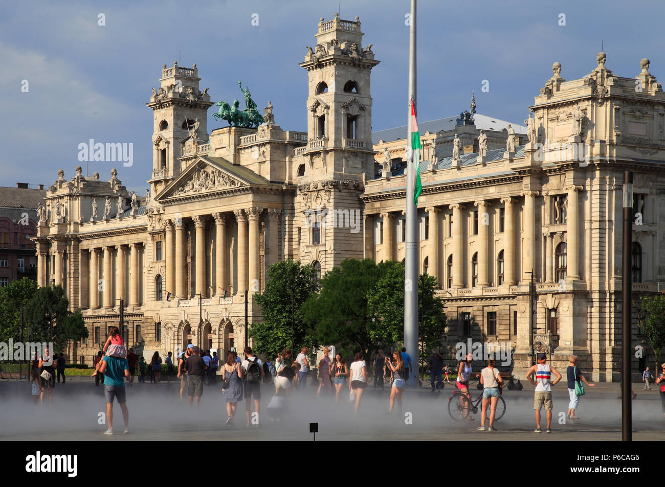 Hungary Budapest Museum Of Ethnography Kossuth Lajos Square People Stock Photo Alamy