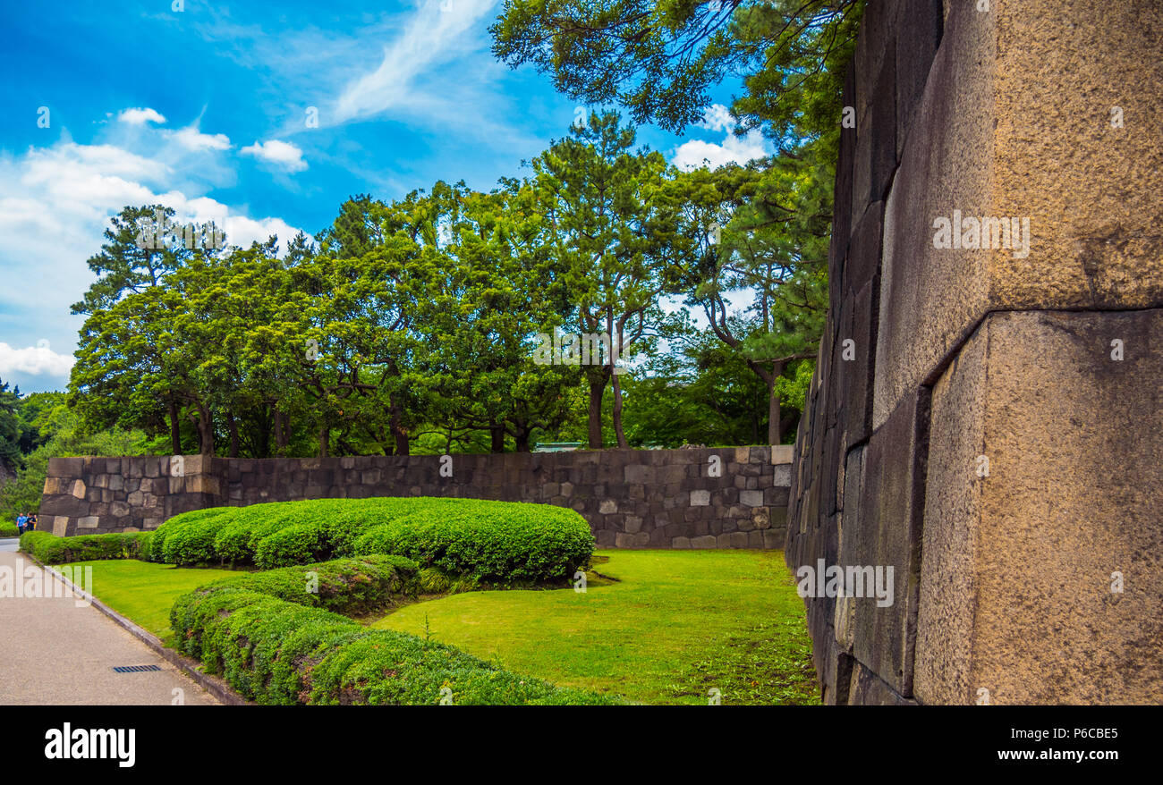 Imperial Palace East Gardens in Tokyo Stock Photo