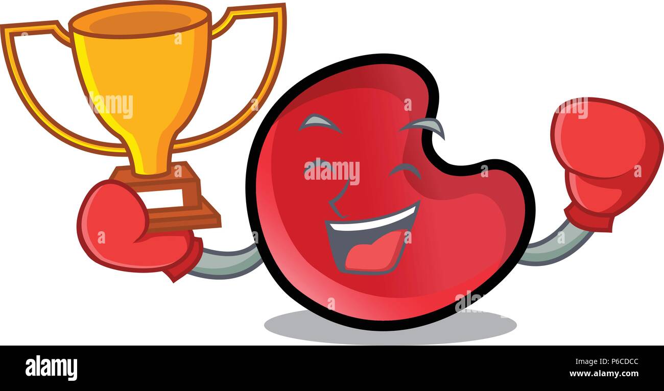Boxing winner candy moon mascot cartoon Stock Vector Image & Art - Alamy