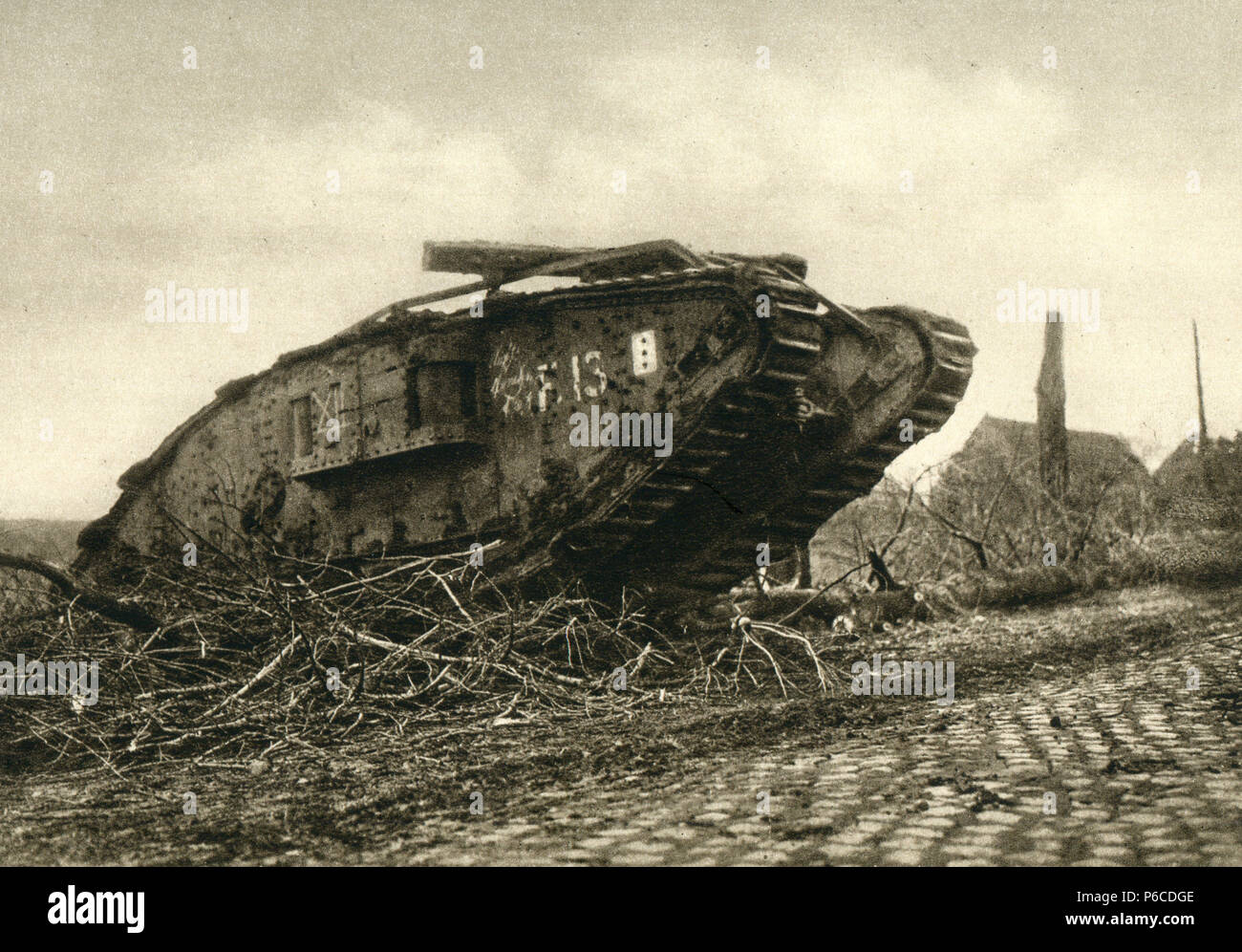tank, world war i, British tank, ww1, wwi, world war one Stock Photo
