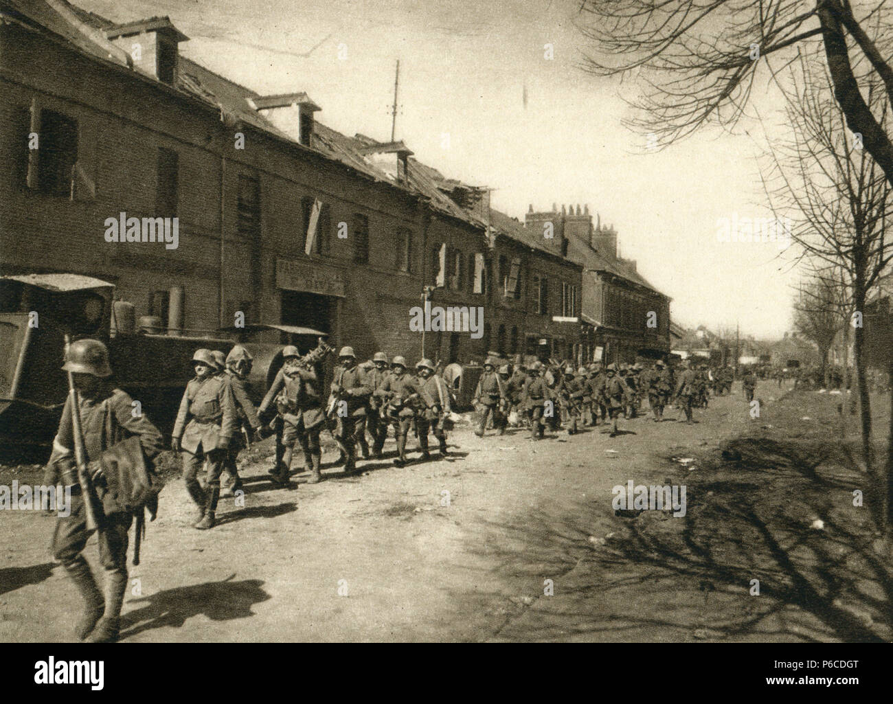 world war i, infantry, German soldiers, ww1, wwi, world war one Stock Photo