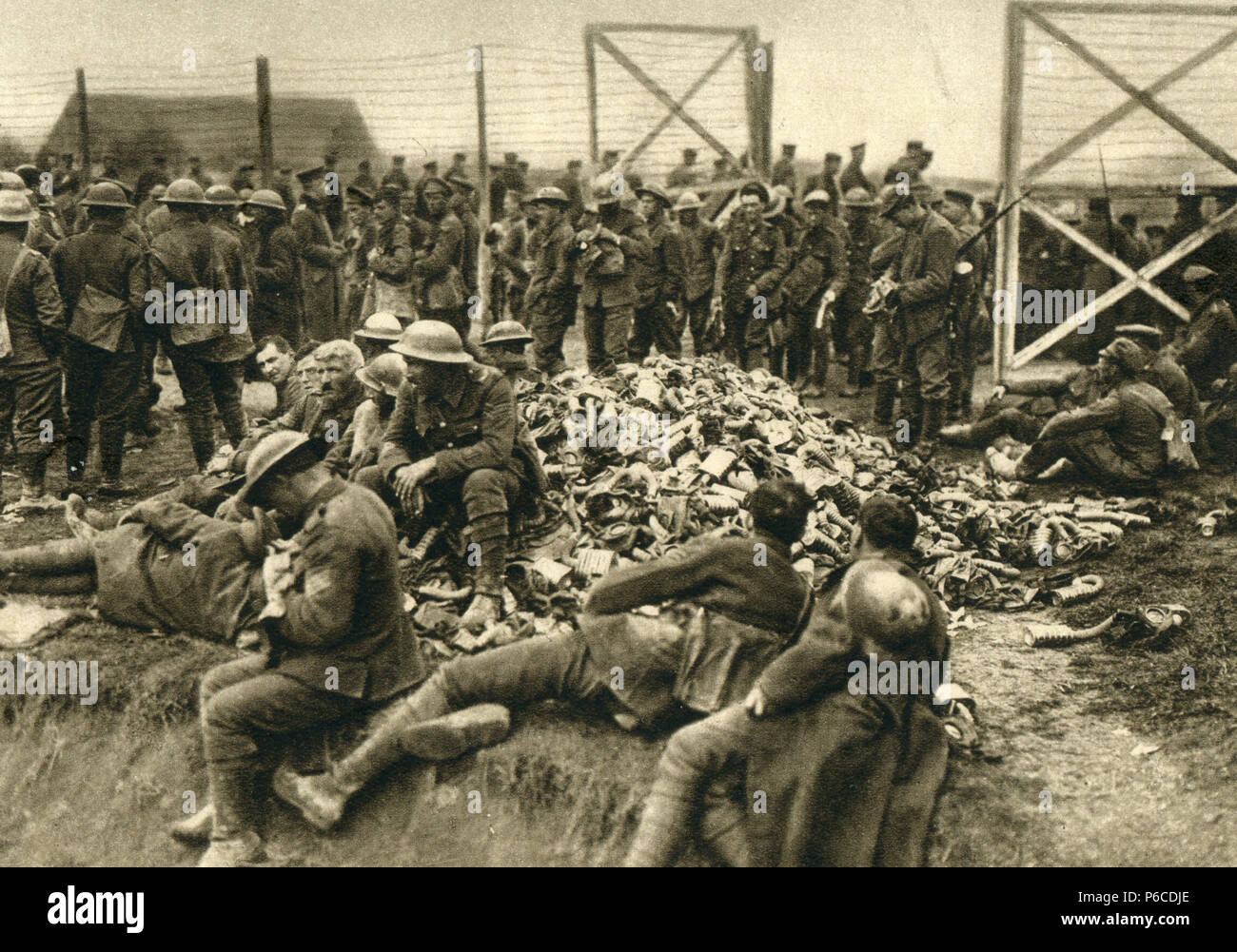 world war i, British soldiers, British prisoners, ww1, wwi, world war one Stock Photo