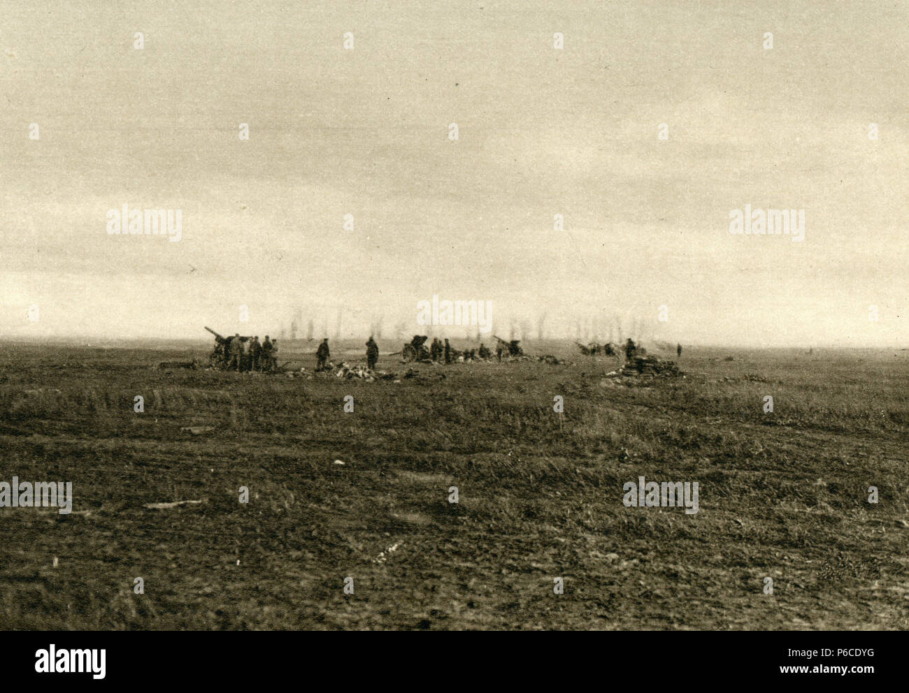 artillery, world war i, vormarsch, Battle of the Marne, ww1, wwi, world war one Stock Photo