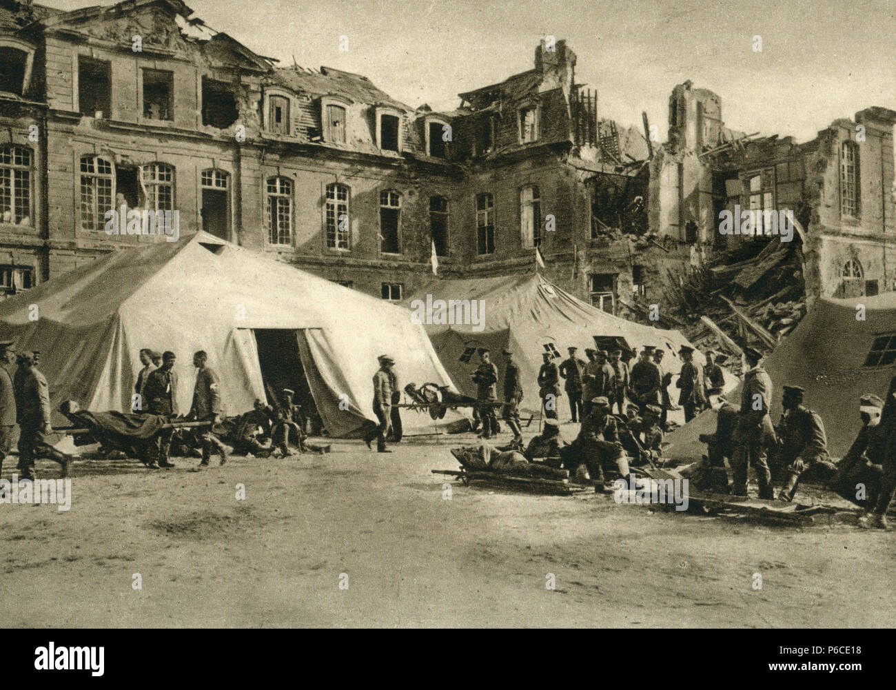 established a war hospital established a war hospital