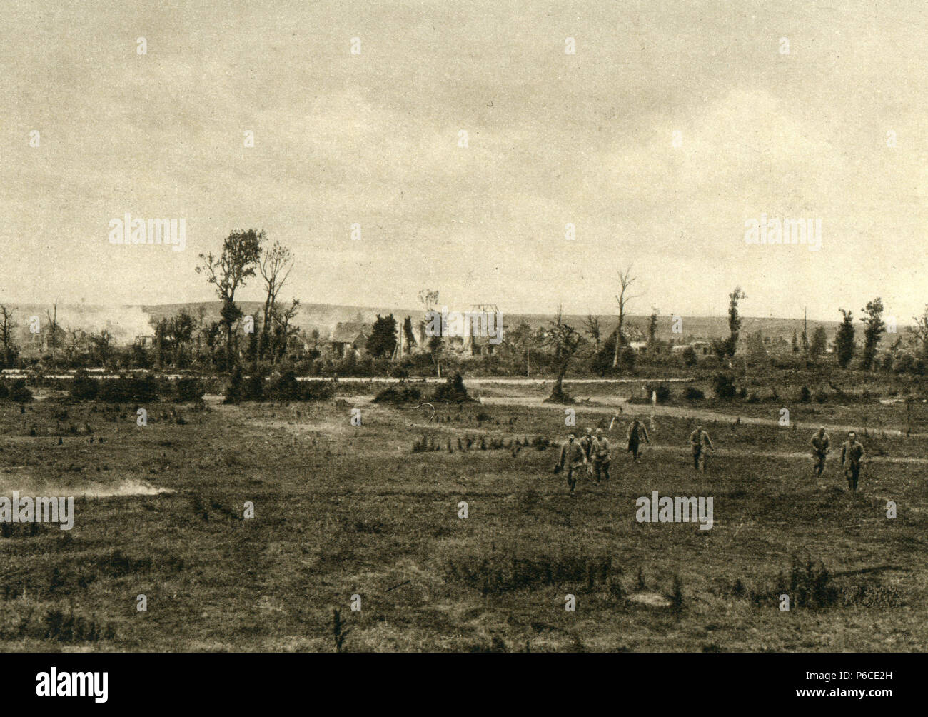 battlefield, western front, Maneuver warfare, ww1, wwi, world war one Stock Photo