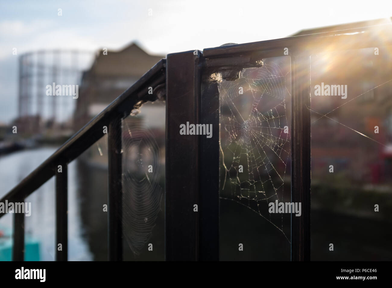 Hackney canal, London, England Stock Photo