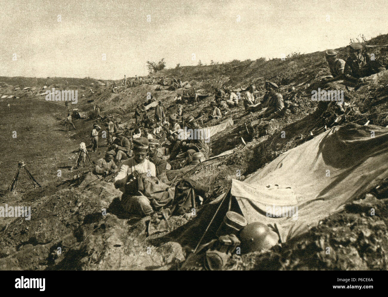 infantry, German soldiers, eastern front, ww1, wwi, world war one Stock Photo