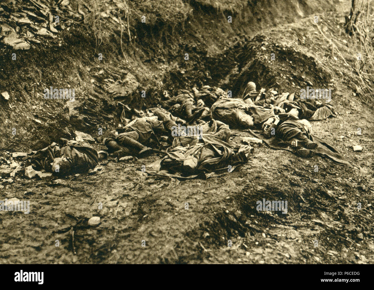 soldier cemetery, attrition warfare, Italian soldiers, ww1, wwi, world war one Stock Photo